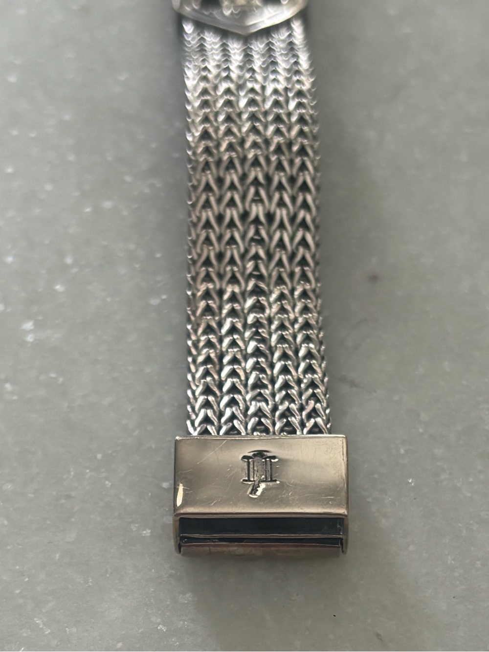 John Hardy 925 Sterling Silver 18K Gold Dot Wide Mesh Woven Bracelet 7.5” 50.63g - Picture 7 of 9